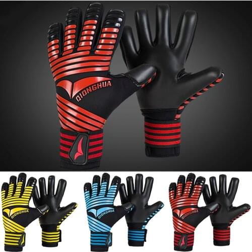 1 Pair Soccer Goalkeeper Gloves Men Women Thickened Latex Football Goalie Gloves Children Lightweight Non-slip Goal keeper Glove