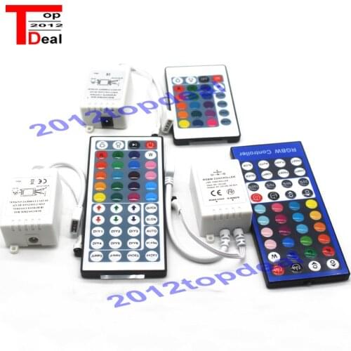 1pcs RGBW RGB Cnontroller 12V 44Key 24key 40key IR Infrared Remote Controller for RGB/RGBW LED Strip SMD 3528 5050 led Lights