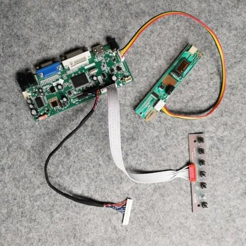 1366*768 1CCFL LCD panel controller board Fit LTN160AT01/LTN160AT02/LTN156AT01 matrix LVDS 30 Pin VGA+DVI M.NT68676 DIY kit