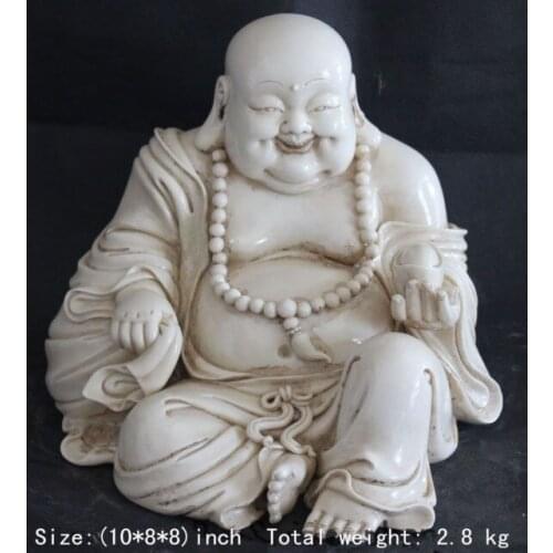 25.4 cm * / China dehua white porcelain maxim miro figure of Buddha