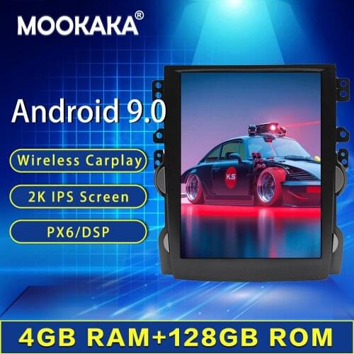 4+128G Tesla 10.4“ Android 9 Vertical screen Car DVD Multimedia player GPS Navigation For Chevrolet Malibu 2013 - 2015 carplay