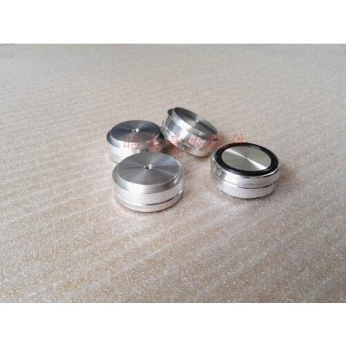 4 pcs 39mm * 17mm audio all-aluminum power amplifier foot device shock absorber pad mats tripod feet shock pad