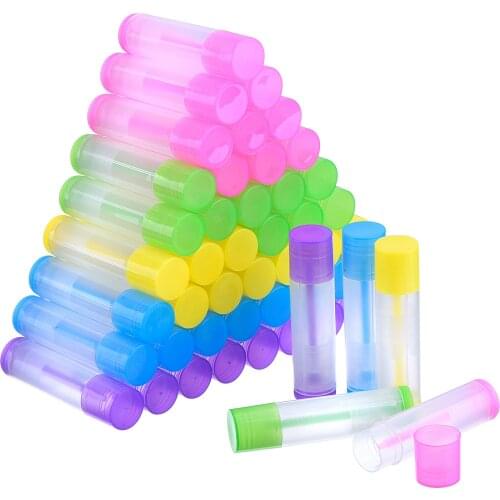 50 Pieces 5ml/5g Plastic Lipstick Tubes Diy Lip Balm Containers Empty Cosmetic Makeup Glue Stick Tubes