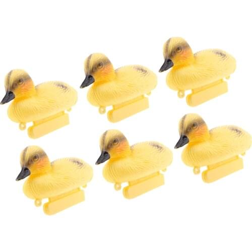 6X Floating Duck Ducklings Fish Pond Ornament Plastic Decoy Mallard Lifesize