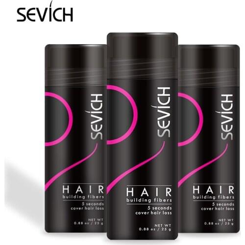 Sevich Hair Building Fiber Applicator Spray Instant Salon Hair Treatment Keratin Powders Hair Regrowth Fiber Thickening 10 color
