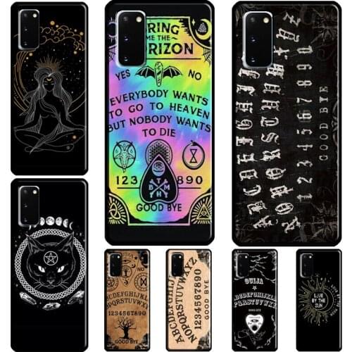 Girly Pastel Witch Goth Ouija Phone Case For Samsung S10 Plus S20 FE S8 S9 S10e Note 9 Note 10 Note 20 Ultra S21 Ultra