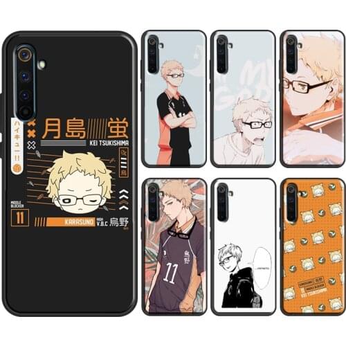 Kei Tsukishima Haikyuu Case For OPPO Realme 8 Pro 6 7 Q3 Pro GT Neo C21 C11 C3 Cover For OnePlus 8T 8 9 Pro Nord