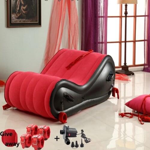 Inflatable Sexy Sofa Bed Adult Love Game Sofas Chaise Living Room Furniture Tantra Sofa With Electric air pump Rocking Chair