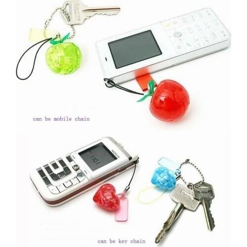 DIY TOY mobile phone lanyard key lanyard Mini 3D Crystal Puzzle game +Educational toy,Wholesale and Retail