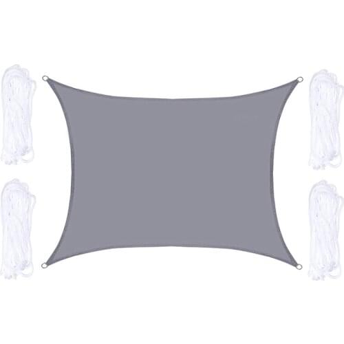 4x6m 280GSM Waterproof Awning Sunshade Sun Shade Sail For Outdoor Garden Beach Camping Patio Pool Sun Canopy Tent Sun Shelter