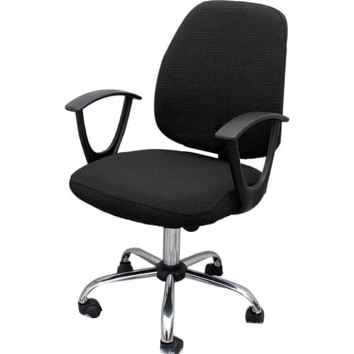 Corn Check Split Chair Covers Office Home Computer Chair Cover Armrest Elastic Seat Cover