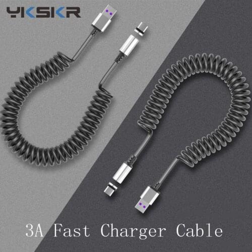 New Upgrade USB Magnetic Cable Charger Micro USB Charger Fast Charging USB Type C Cable For Samsung Huawei Retractable Data Cord