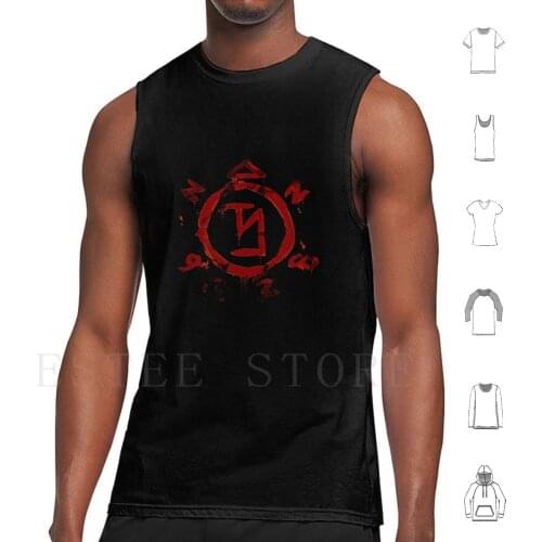 Angel-Be-Gone Tank Tops Vest Cotton Supernatural Spn Angels Castiel Banishing Sigil