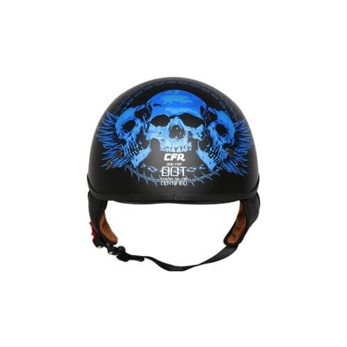 DOT Fiberglass Motorcycle Helmet Vintage Scooter Half Face Helmet Retro Biker Motorbike Helmet Crash Moto Helmet Inner Visor