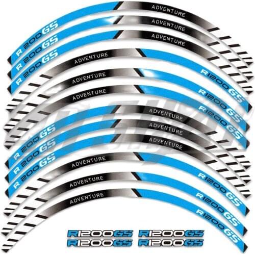 New Product is Suitable for BMW R1200GS R 1200GS R 1200 GS 3M Wheel Hub Pasted with Color Rim Steel Ring Decal