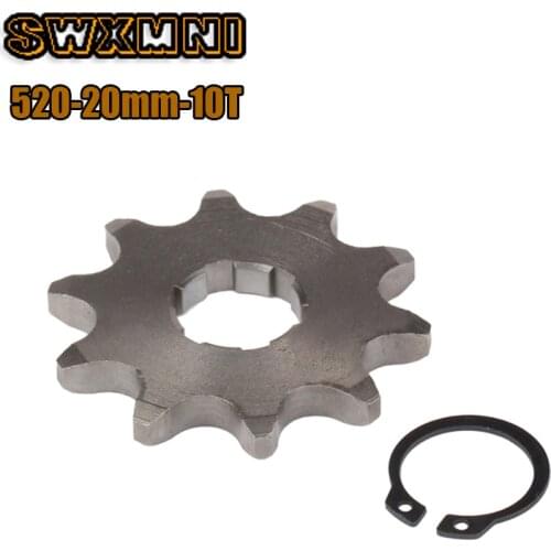 Motorcycle Steel 520 chain 20mm 10T Teeth Front Engine Sprocket For Honda Lifan ZongShen YCF ATV Quad Dirt Pit bike Buggy