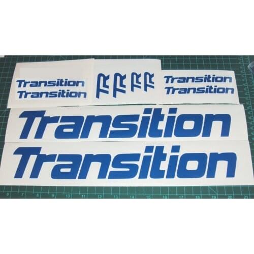 For 1Set Transition Bike Decals Large Set 10 DH MTB TR Covert Bandit Blindside Freeride Car Styling