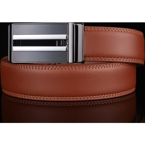 Plyesxale Ratchet Belt For Men Automatic Buckle Cowskin Genuine Leather Mens Belts High Quality Designer Mens Belts Luxury G61