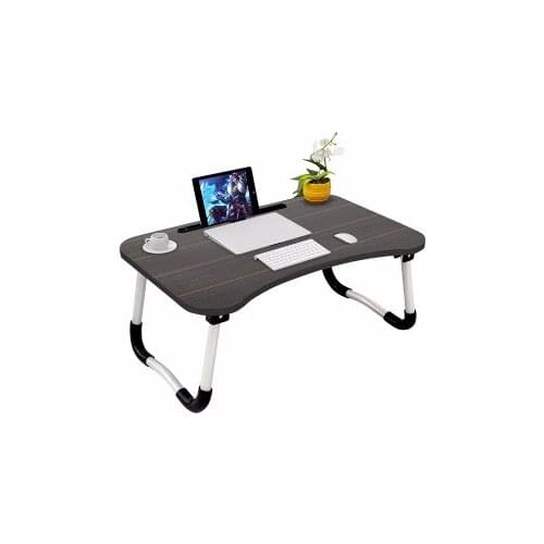 Breakfast Serving Bed Trays Adjustable Foldable with Flip Top and Legs Computer Desk Stand Folding Laptop Table Notebook Desk
