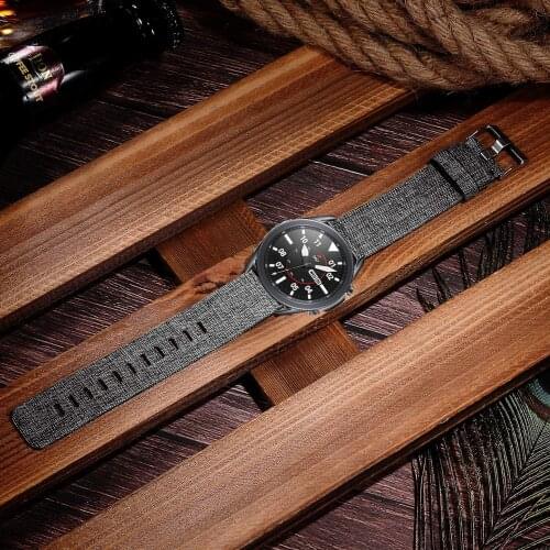 20mm 22mm for samsung galaxy watch 3 45mm 41mm 46mm active 2 band for huawei watch gt 2e gt2 amazfit bip gts strap Fabric correa