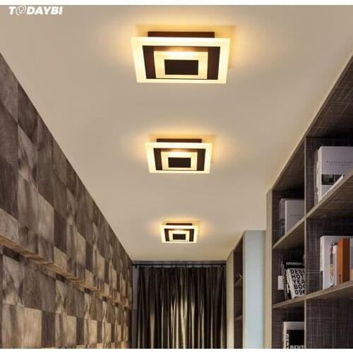 Modern LED Ceiling Light Corridor Lamp For Bathroom Living room Round Square Lighting Home Decorative Fixtures TODAYBI
