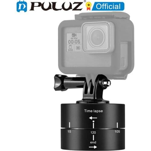 PULUZ Camra Time lapse 360 Panoramic Panning Rotation 60/120 Minutes Gopro Stabilizer Tripod Head Adapter Timelapse