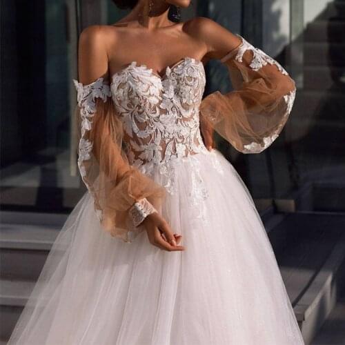 Wedding Puff Sleeves Applique Embroidery White Buttons Coffee Colors Removable Bicep Bridal Sleeves for Elegant Wedding Boleros