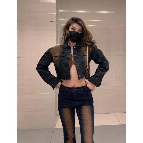 Kylies same flame orange sandblasted stretch denim suit buys the real fragrance series