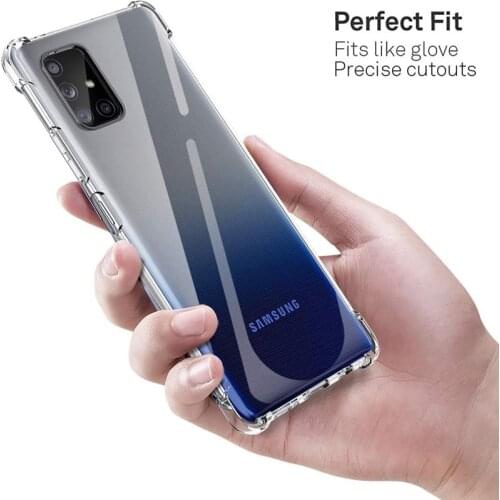 Ultra Clear TPU Case For Samsung Galaxy A12 A32 A42 A02S A21S A31 A51 A71 M12 M21 M31 M31S M51 S10 S20 Lite S21 Plus Ultra S10e