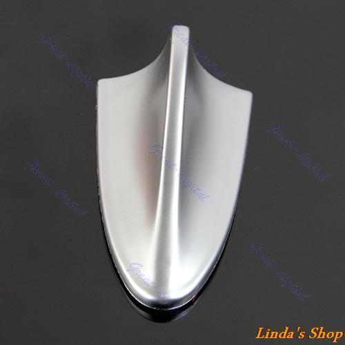 Universal Auto Car Shark Fin Roof Decorative Decorate Antenna Aerial Silver