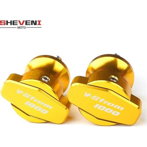 For SUZUKI V-Strom 1000 V-Strom1000 DL1000 VStrom All Year 8mm Motorcycle Swingarm Spools Slider Swingarm Stand Screws with logo