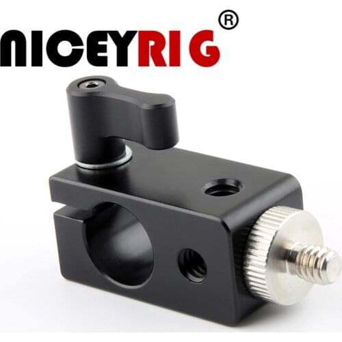 NICEYRIG 15mm Rod Clamp 1/4" Screw DSLR Camera Rig 15mm Rod Clamp 1/4" Hand Screw DSLR Camera Rig Shoulder Rig Video Shooting