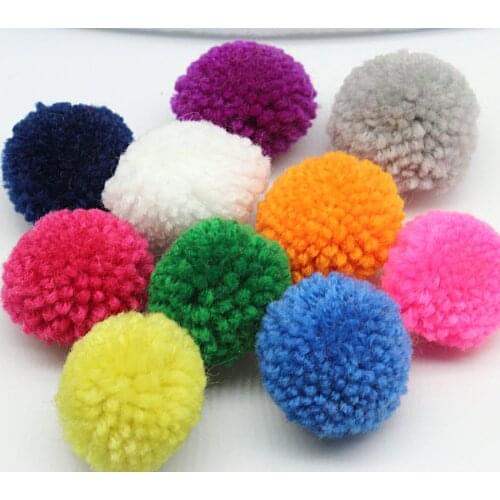 150pcs 35mm-40mm 1.5 inches yarn Pom Pom multi Colour Ethnic charms Traditional supplies