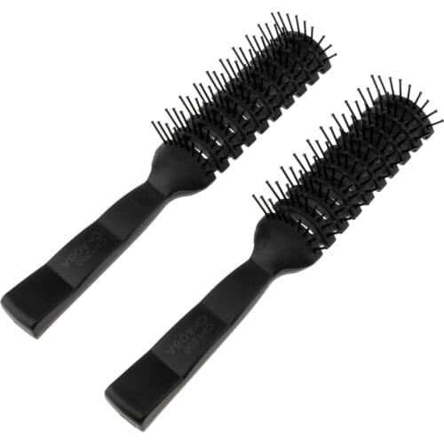 2pcs Styling Hair Brush Ribs Comb Massage Detangling Anti-Static Salon Dedicated Curly Hair Comb