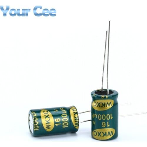 20 pcs Electrolytic Capacitors High Frequency 16V 1000UF 10X17MM Aluminum Electrolytic Capacitor