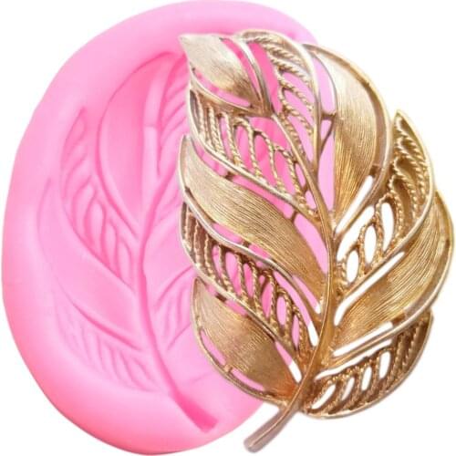 3D Craft Leaves Silicone Mold Leaf Cupcake Topper Fondant Mold Cake Decorating Tools Jewelry Clay Candy Chocolate Gumpaste Molds