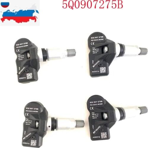 4pcs 5Q0 907 275B 5Q0907275 TPMS RDKS RDK Tire Pressure Monitor Sensor For A3 8V Q7 4M Q5 Q3 A4 A5 MQB 5Q0907275B