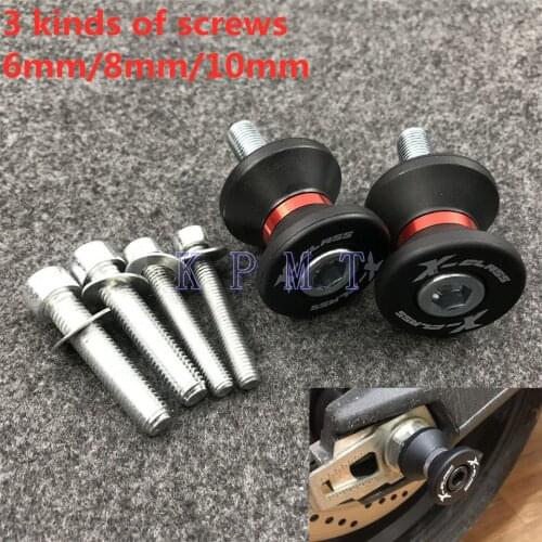 For Yamaha YZF R1 R6 MT-09 FZ6 FZ1 FZ8 XJR Motorcycle Accessories Swingarm Spools Slider Stands Screw For Aprilia RS125 RS 125