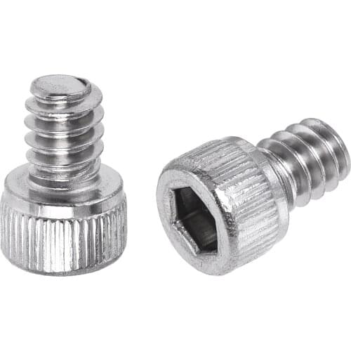 Uxcell #6-32x3/16" Hex Socket Head Cap Screw Bolts 304 Stainless Steel Polished 50 Pcs