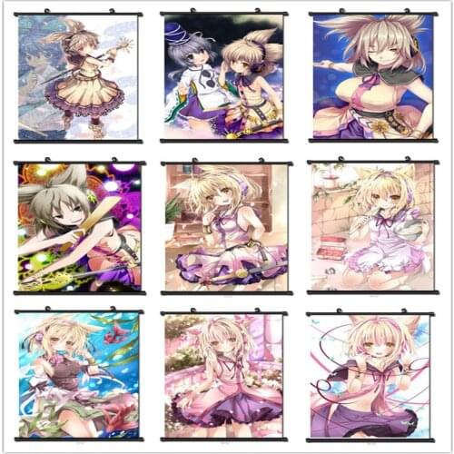 Coscase Anime TouHou Project Shinreibyou Ten Desires Toyosatomimi no Miko Home Decor Wall Scroll Poster Decorative Pictures