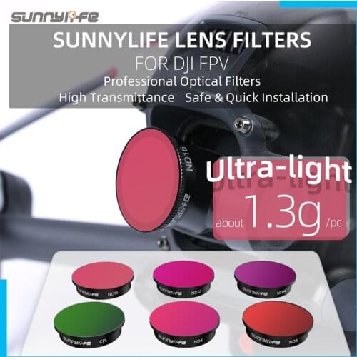 For DJI FPV Combo Filter Drone UV/CPL/NDPL4/8/16/32 Neutral Density Polar Filters Kit Camera Accessories Quadcopter