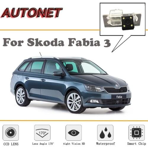 AUTONET Rear View camera For Skoda Fabia 3 NJ MK3/Combi 2014~2018/CCD/Night Vision/Reverse Camera/license plate camera