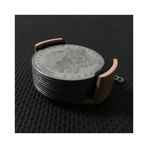 Morgan Coin Dumper + 10 Palming Morgan Coins Magic Set Coin Appearing Magic Accessories Stage Close Up Trick Magia Toys