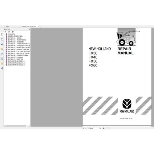 New Holland AG AGRICULTURE Service Manual PDF Updated [04.2020] 170GB