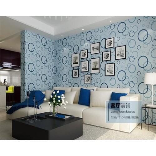 Beibehang wallpaper for walls in rolls behang Personality black and white circle 3d wallpaper family decor bedroom living room