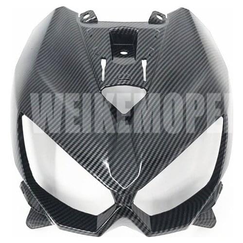 Carbon fiber paint Fairing Upper Front Nose Headlight Cover Cowl Panel Fit For kawasaki Ninja Z1000 2014-2019