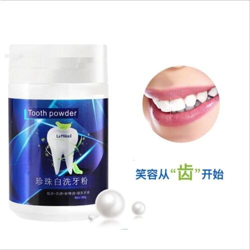 Powder tooth whitening fast dyeing oral care remove physical whitening agent 50g toothpaste oral hygiene improve halitosis