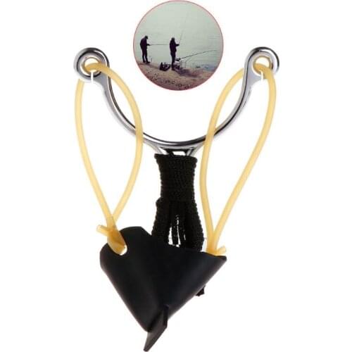 Fishing Casting Slingshot Catapult Outdoor Throw Shot Lure Tackle Accessories Tool Hunting Multi Functional Long Distance Baits
