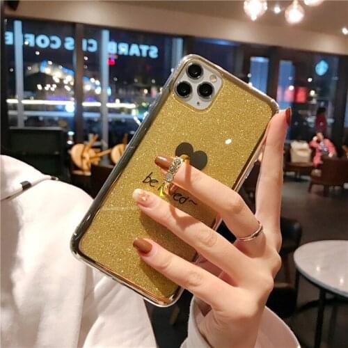 Luxury Case for iPhone SE 2020 iPhone 11 Pro Max XS MAX XR 6 6S Plus 7 Plus 8 Plus Glitter Plating Love Shell Phone Case Cover