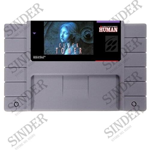 Save File Clock Tower 16 bit Super Game Card For NTSC USA Game Player